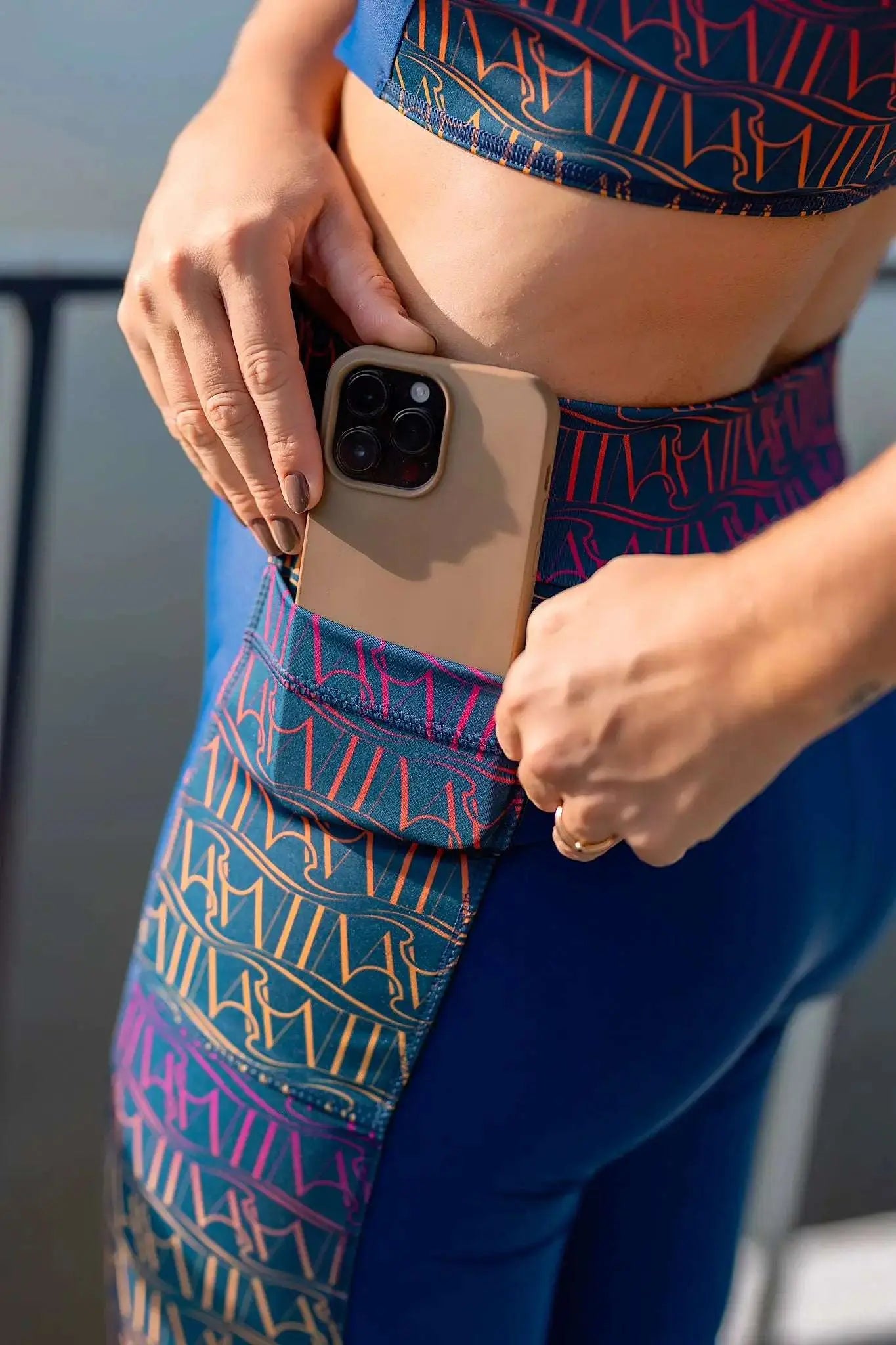 Legging de sport Court - Oceano Terra e Mar