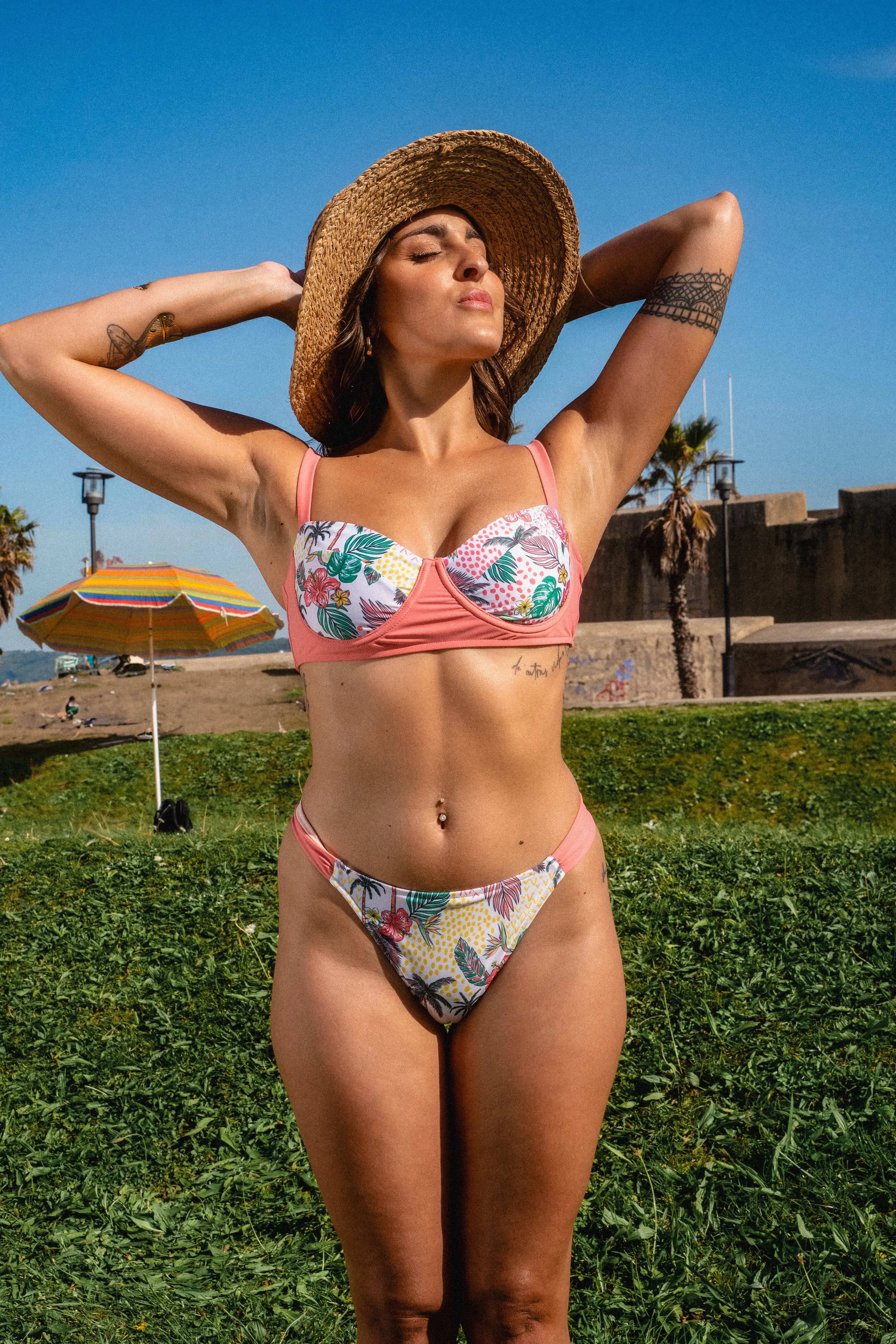 Haut de Maillot de Bain Imprimé - Tropical Terra & Mar